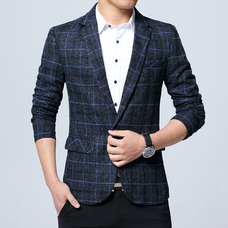 Classic Plaid Hot Style Suit Fashion Casual