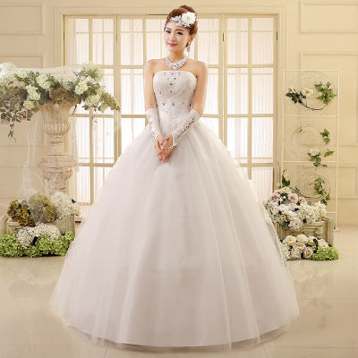 Korean style tube top wedding dress Korean style tube top wedding dress