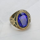 Geometric Titanium Steel Ring