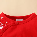 Reindeer Round Neck Snap Down Jumpsuit