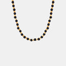 Agate Beaded Titanium Steel Necklace