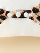 Letter Graphic Long Sleeve Bodysuit and Bow Leopard Pants Set