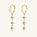 Moissanite 925 Sterling Silver Geometric Shape Earrings