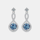 1 Carat Moissanite 925 Sterling Silver Earrings