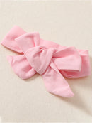 Short Sleeve Bunny Graphic Top and Bow Detail Skirt Set