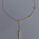 Titanium Steel Letter Necklace