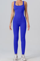 Square Neck Wide Strap Jumpsuit