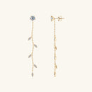 1.38 Carat Moissanite 925 Sterling Silver Leaf Earrings