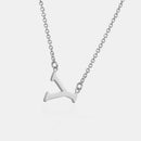 Copper Letter Pendant Necklace