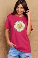 Simply Love Full Size FLOWER Graphic Cotton Tee