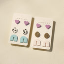3 Piece Acrylic Stud Earrings