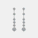 4 Carat Moissanite 925 Sterling Silver Earrings