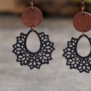 Geometric Cutout Dangle Earrings
