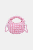 Quilted Puffy Removable Strap Crossbody Bag