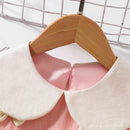 Bow Detail Peter Pan Collar Sleeveless Dress