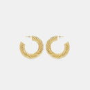 Gold-Plated C-Hoop Earrings