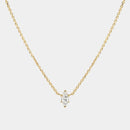 Inlaid Zircon Brass Necklace