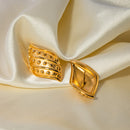 18K Gold-Plated Stainless Steel Stud Earrings