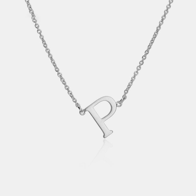 Copper Letter Pendant Necklace