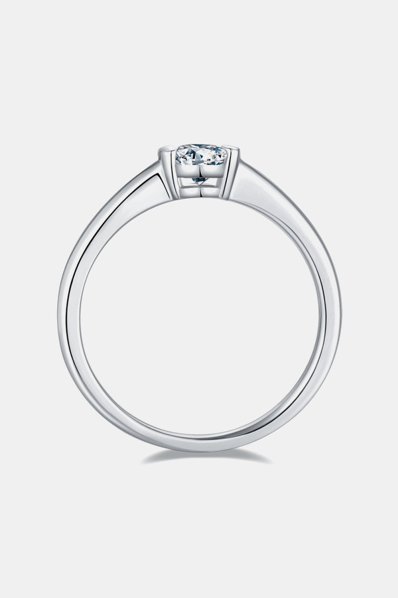 Moissanite 925 Sterling Silver Solitaire Ring