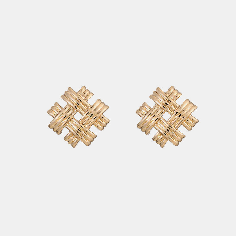 Gold-Plated Stud Earrings