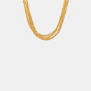 18K Gold-Plated Multi-Layer Clavicle Chain Necklace