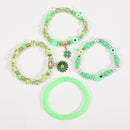 Beaded Soft Pottery Charm Bracelet