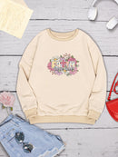 FAITH HOPE LOVE Round Neck Sweatshirt