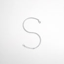 925 Sterling Silver Inlaid Zircon Bracelet