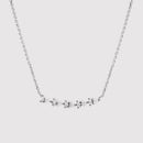 Inlaid Zircon Brass Necklace