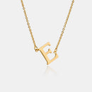 Copper Letter Pendant Necklace