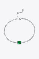 Adored 1 Carat Lab-Grown Emerald Bracelet