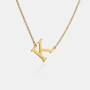 Copper Letter Pendant Necklace