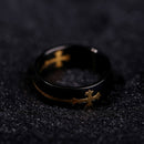 Cross Titanium Steel Ring