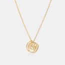 Stainless Steel Letter Pendant Necklace