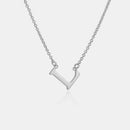 Copper Letter Pendant Necklace