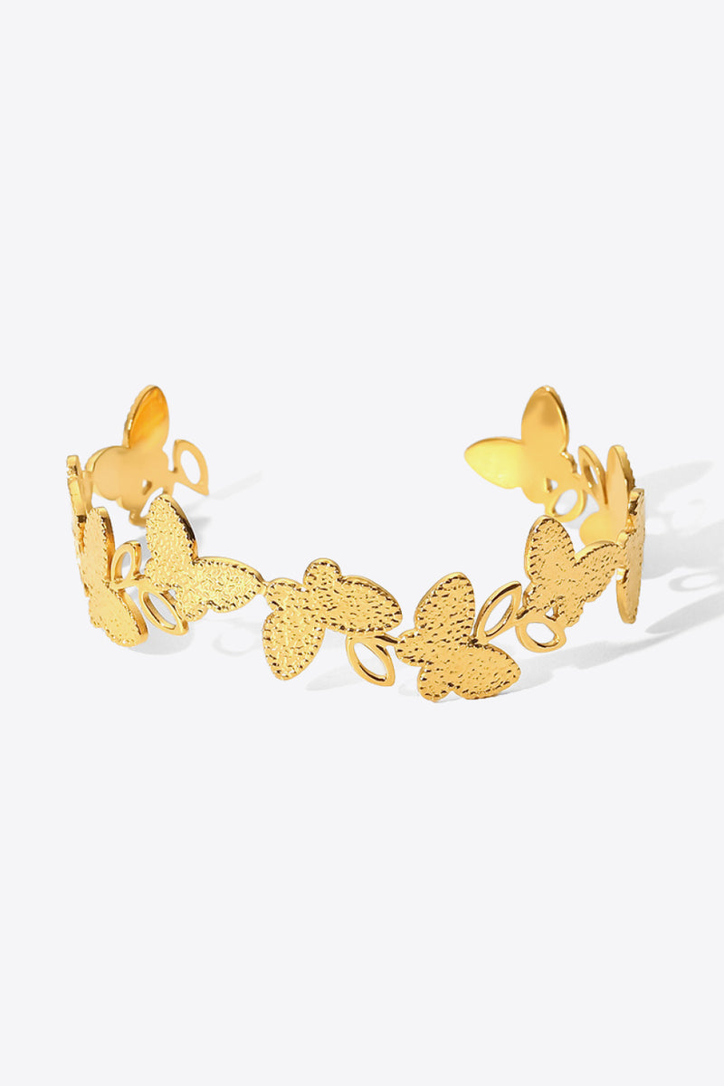 Butterfly-Shape Open Bracelet