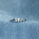 925 Sterling Silver Cross Ring