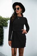 Knotted Ruched Dress