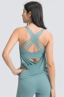 Cross Sports Bra Wrap Tank Top
