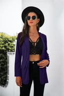 Solid Pocketed Blazer