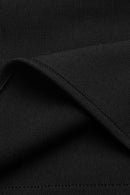 One Sleeve Pin Detail Slit Dress