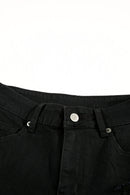 Distressed Cuffed Denim Shorts