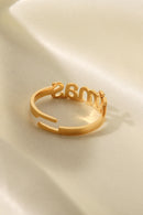 XMAS Letter Stainless Steel Ring