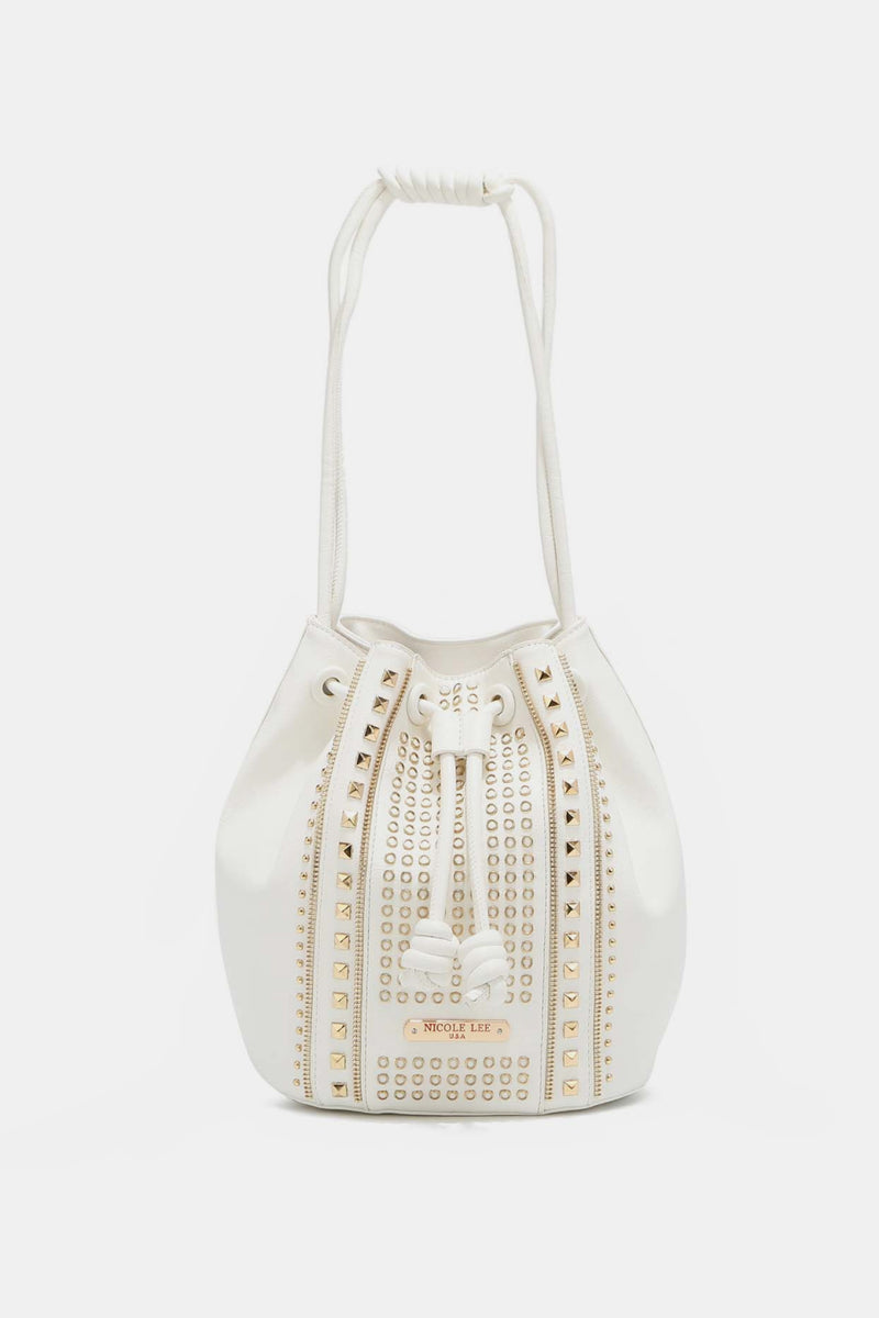 Nicole Lee USA Amy Studded Bucket Bag