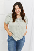 HEYSON Sweet Talk Full Size Short Sleeve Top