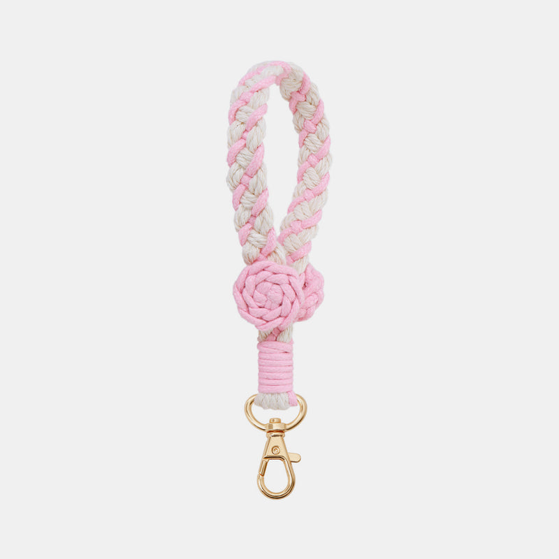 Handmade Cotton Cord Flower Key Chain