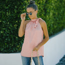 Printed Sleeveless Halter Neck Top