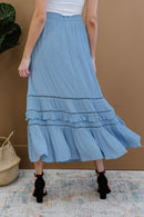 Doe & Rae First Sight Tiered Maxi Skirt