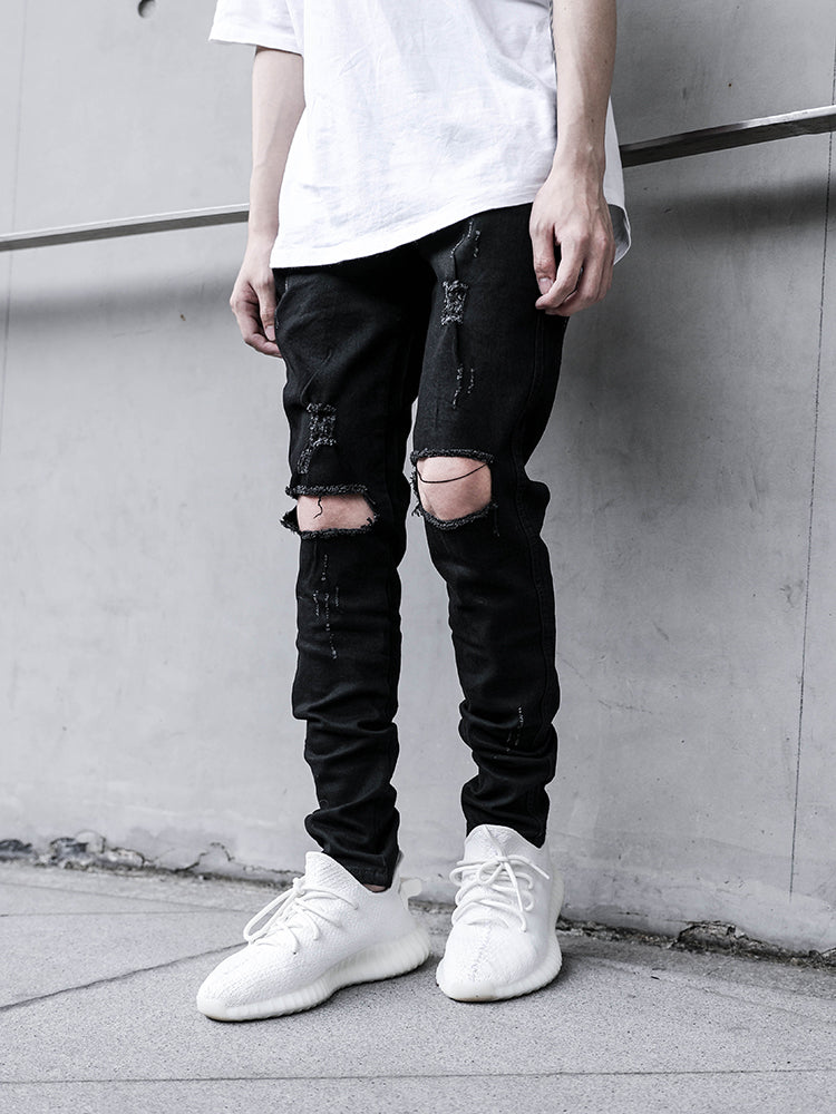 Shredded jeans